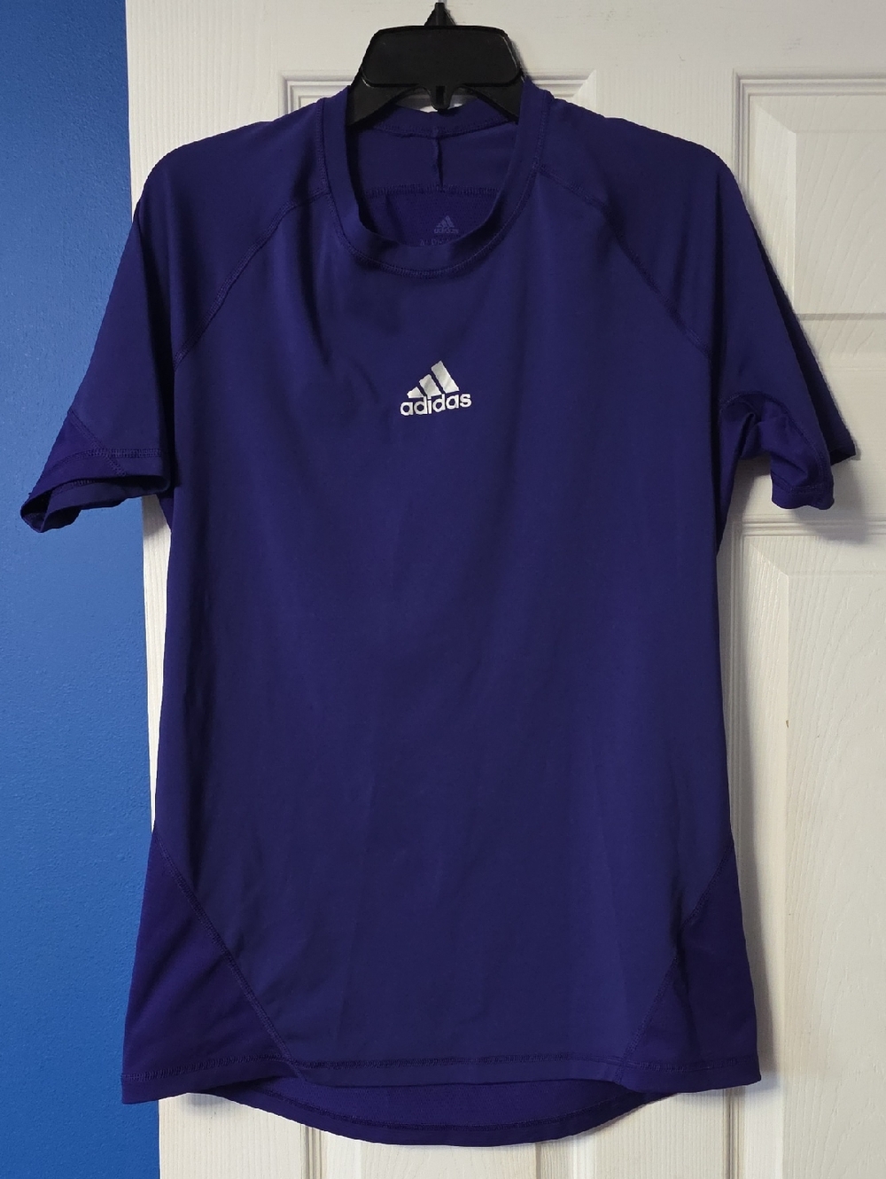 3adidas Women’s Purple Short Sleeve Alphaskin Athletic Tee
